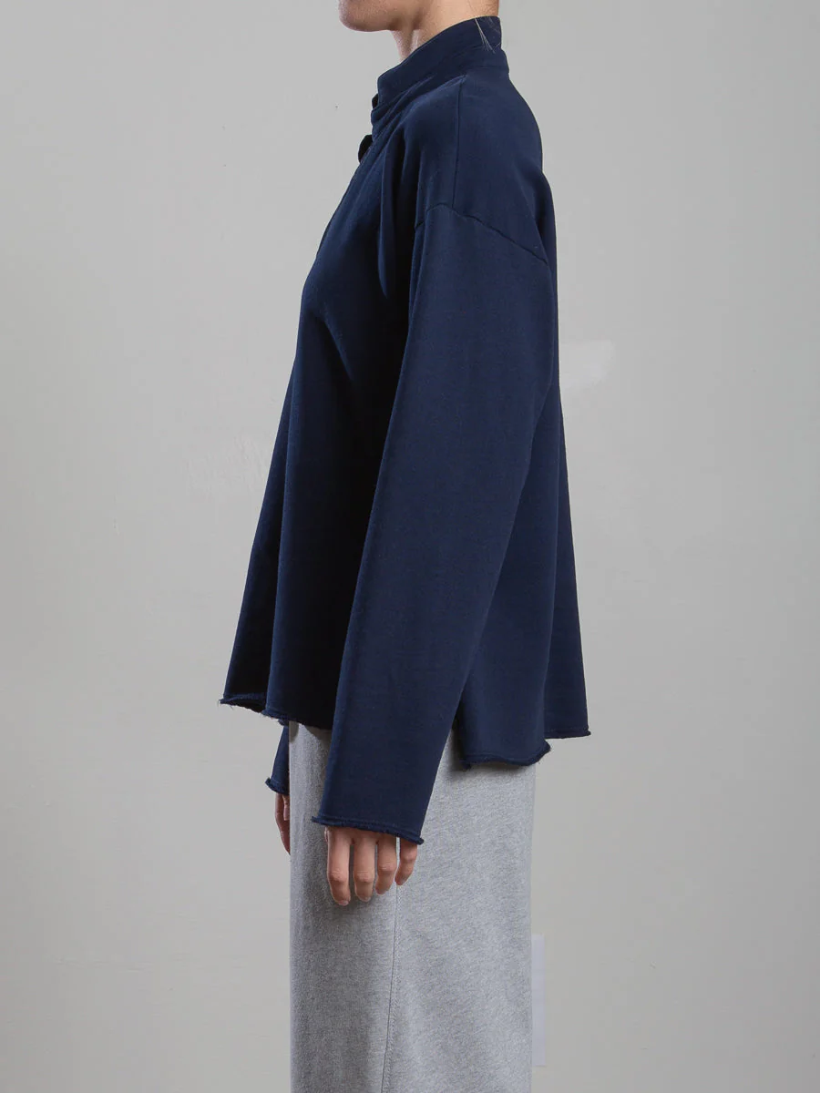 Chad Pullover in French Terry - Midnight - Image 4