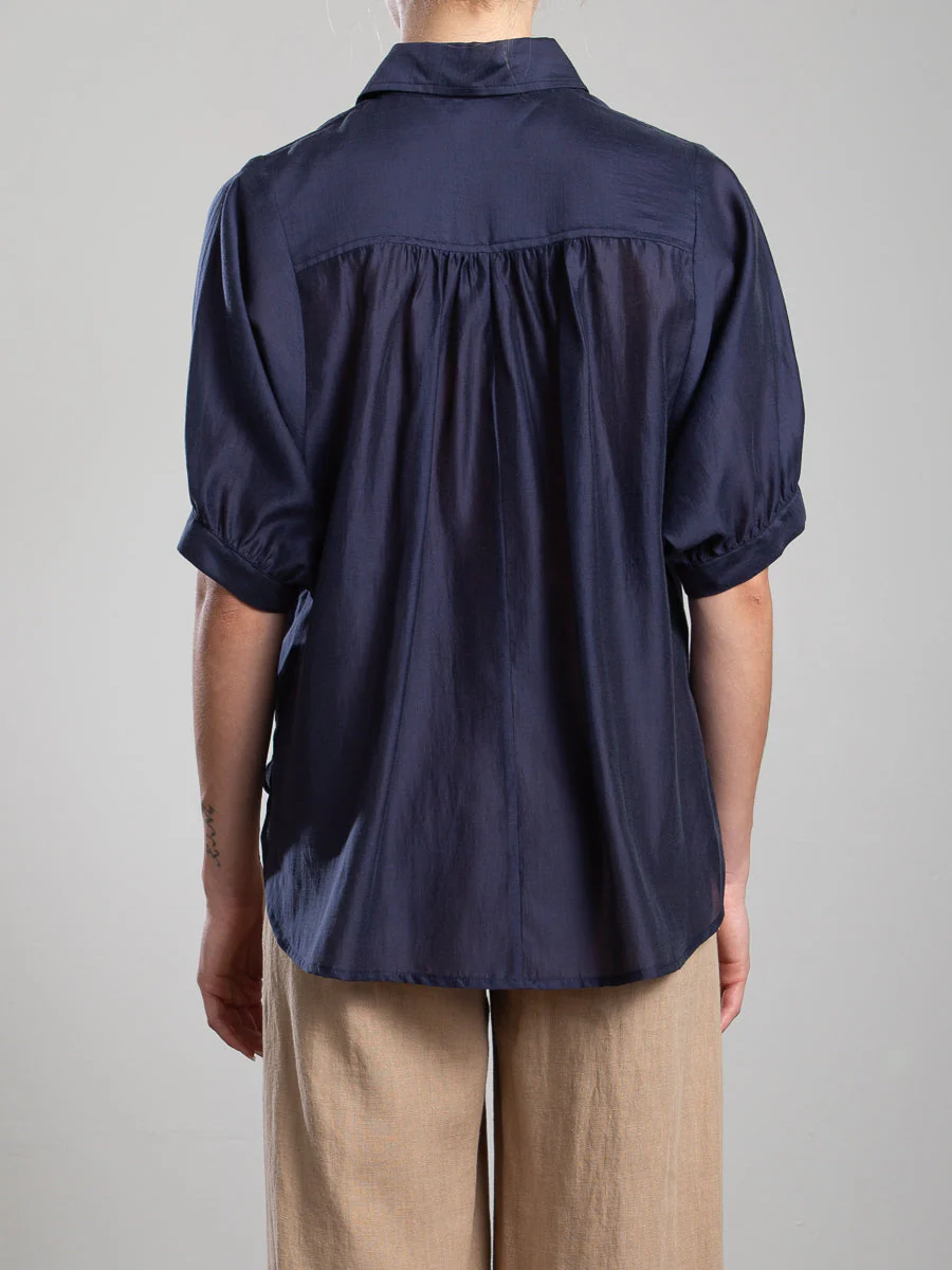 Claude Shirt in Gossamer - Navy - Image 4