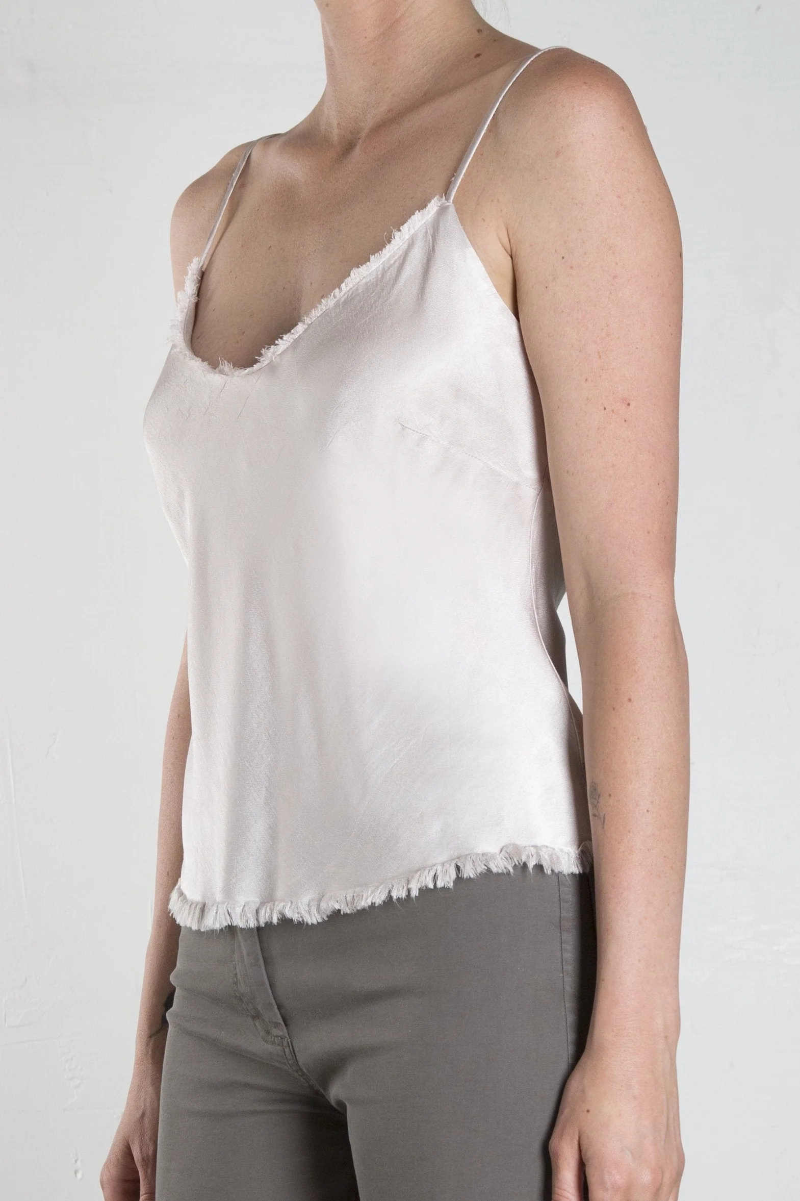 Dawn Cami in Vintage Satin - Parchment - Image 3