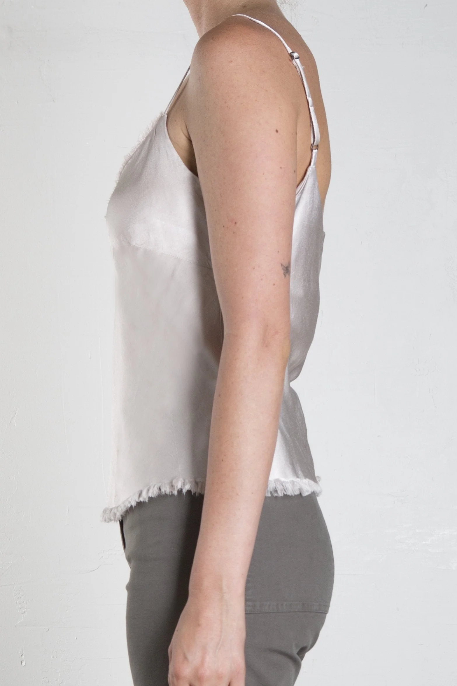 Dawn Cami in Vintage Satin - Parchment - Image 4