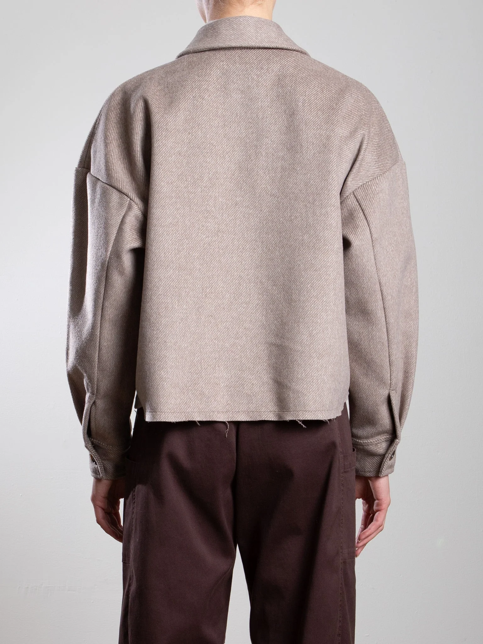 Esme Shirt in Brushed Twill - Toast - Image 5