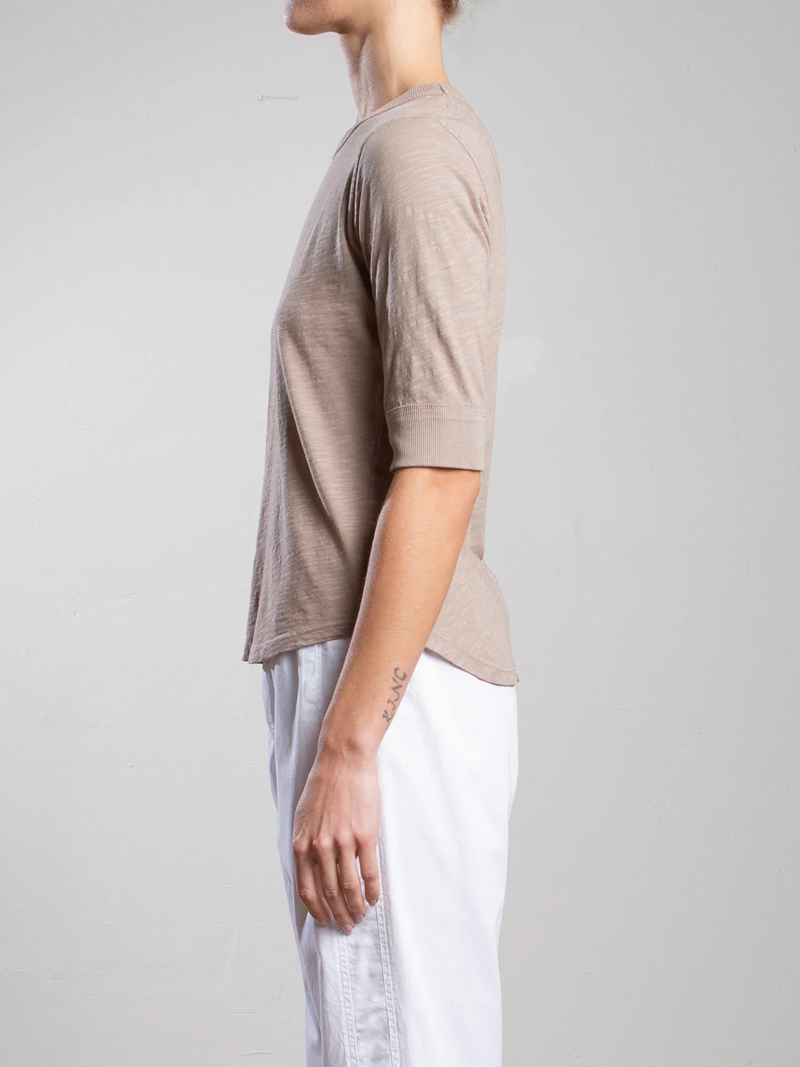 Giada Slim Crew in Supima Slub - Foundation - Image 3