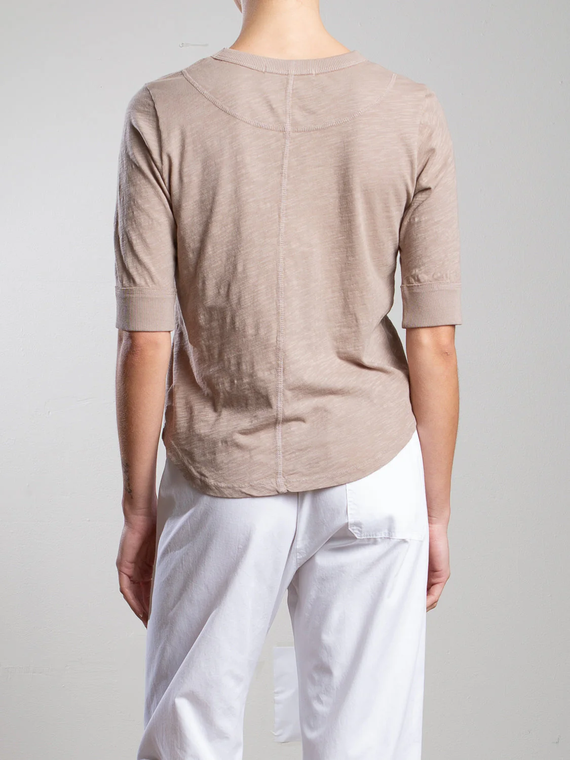 Giada Slim Crew in Supima Slub - Foundation - Image 4