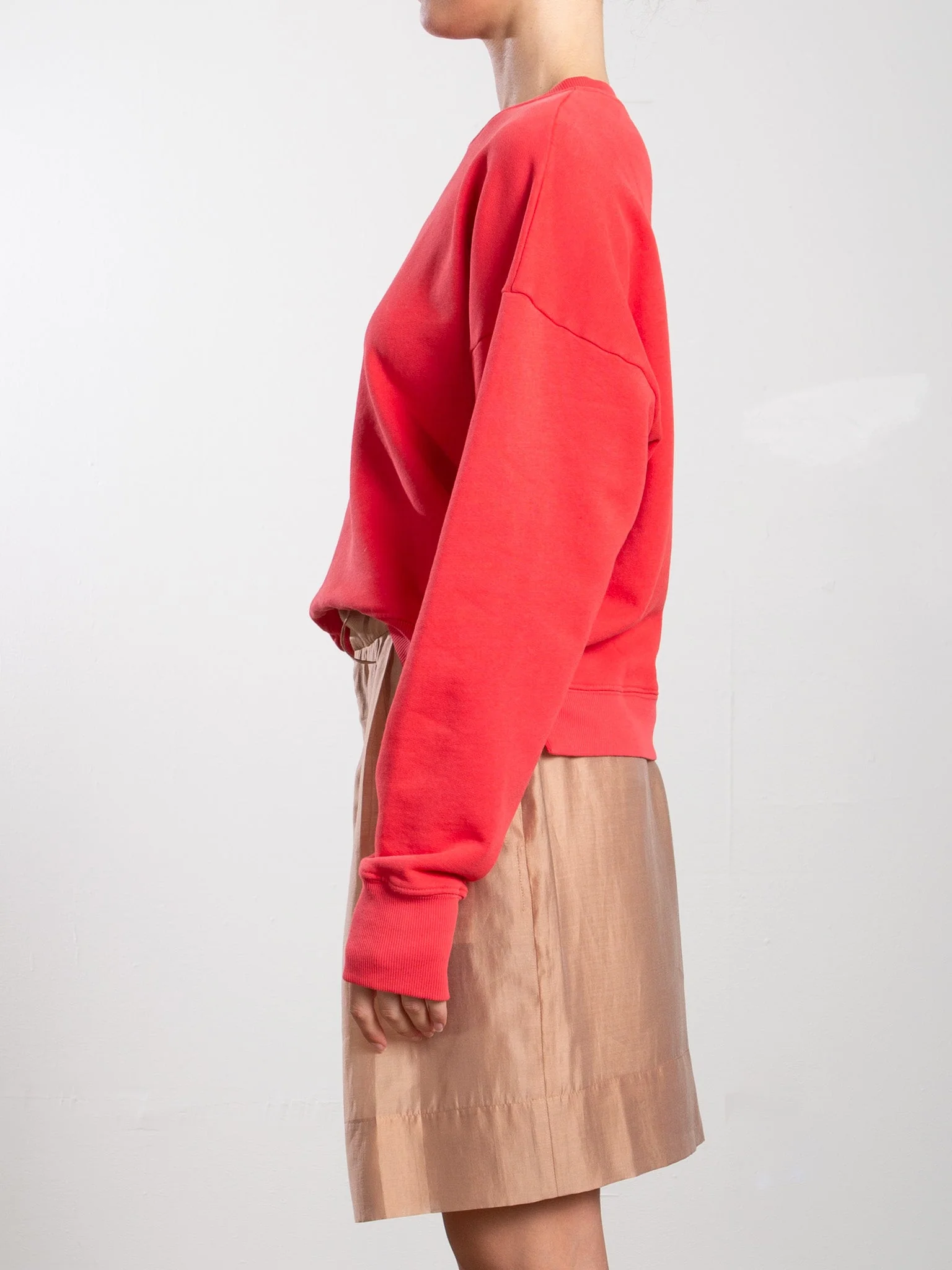 Irene Crewneck in French Terry - Poppy - Image 4