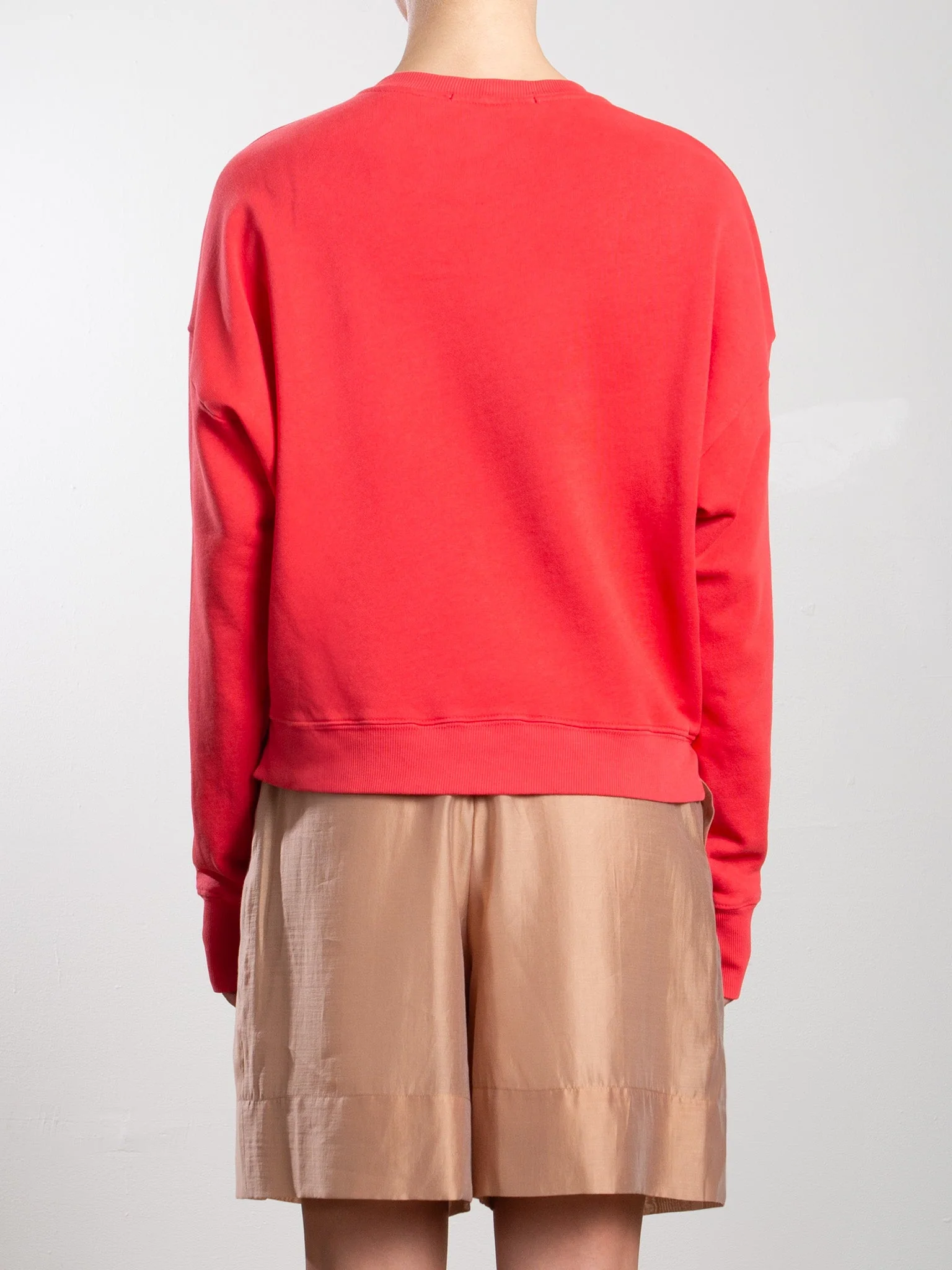 Irene Crewneck in French Terry - Poppy - Image 5