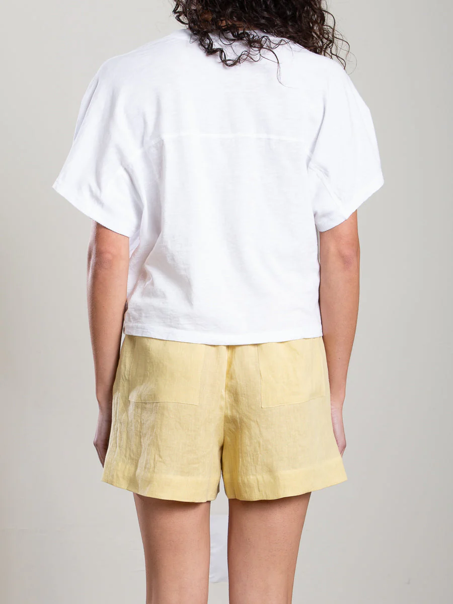 Iris Tee in Supima Slub - White - Image 4