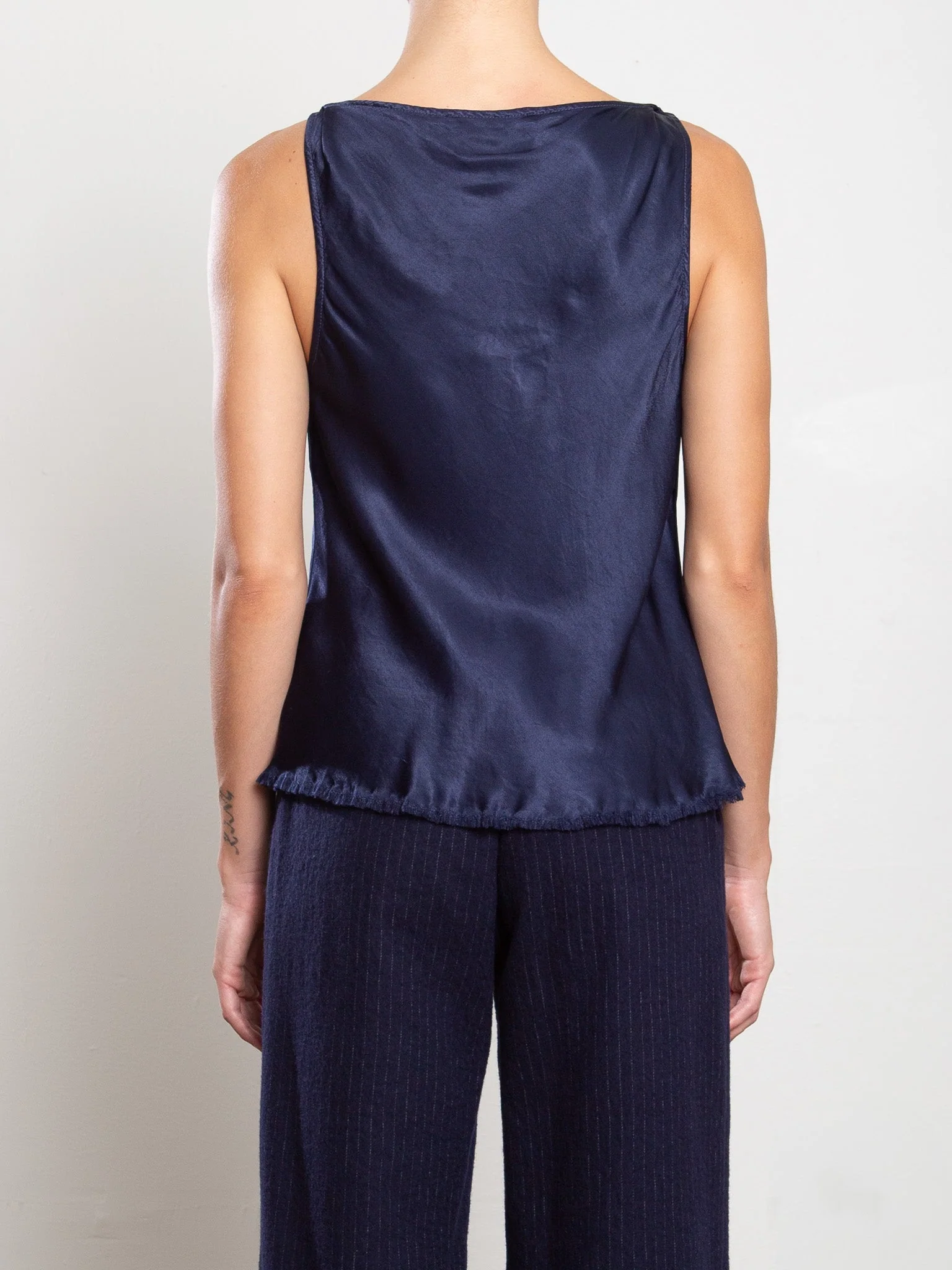 Paloma Top in Vintage Satin - Night - Image 4