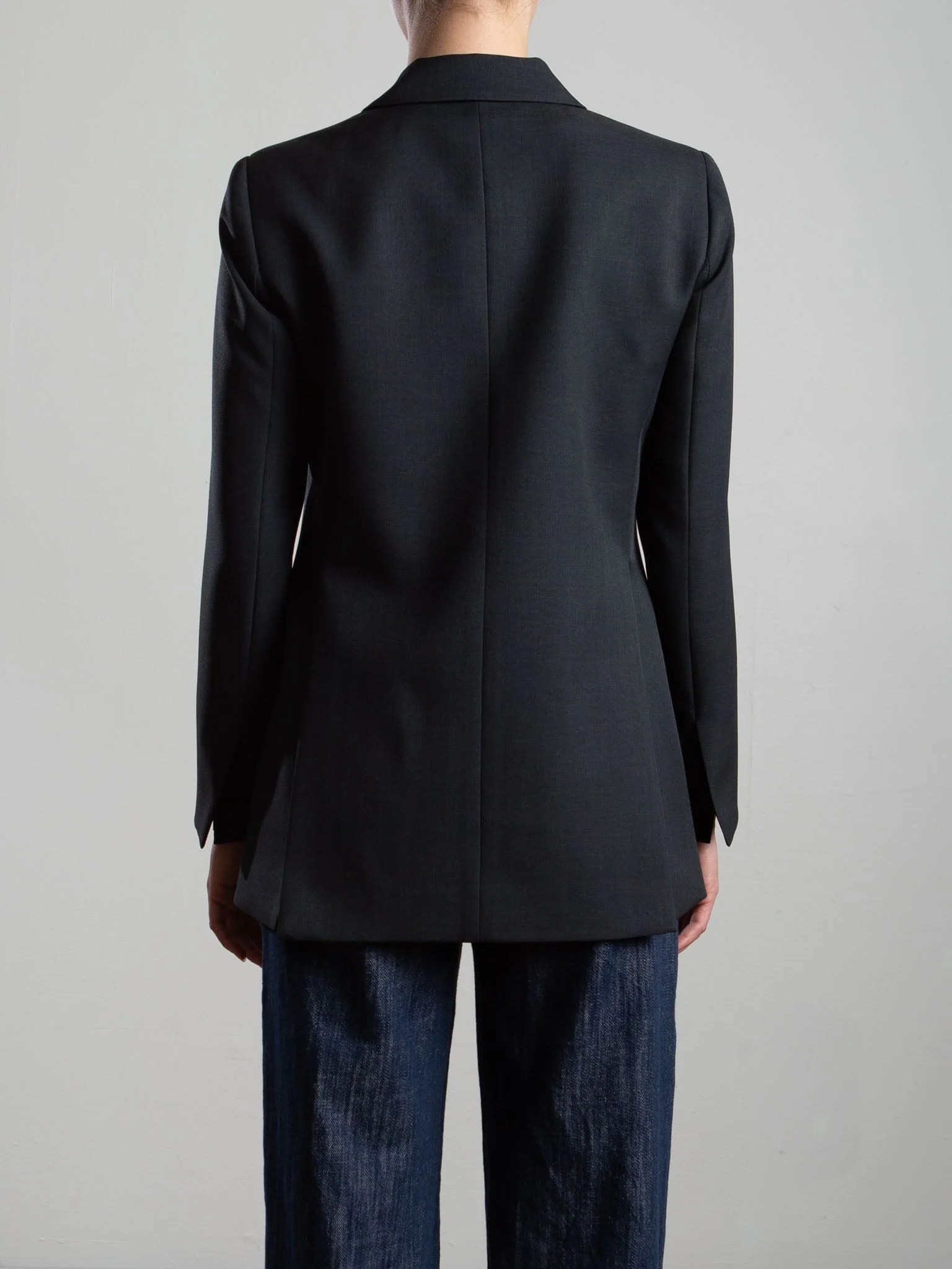 Trudi Blazer in Sharkskin - Charcoal - Image 6